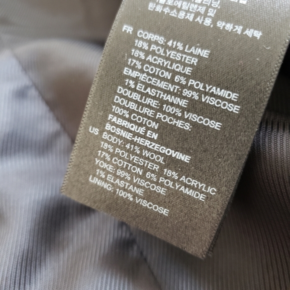 NWT Sandro Wool Blazer Coat Jacket Sz 38 - Picture 9 of 14